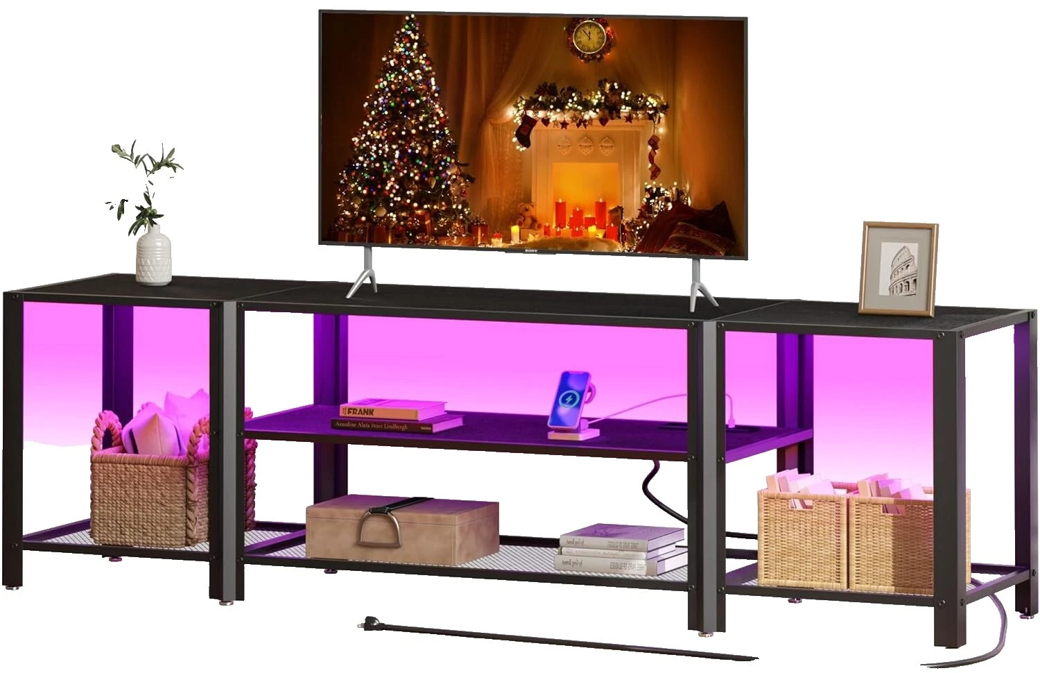 Unidades de mango de madera TV TV Stands