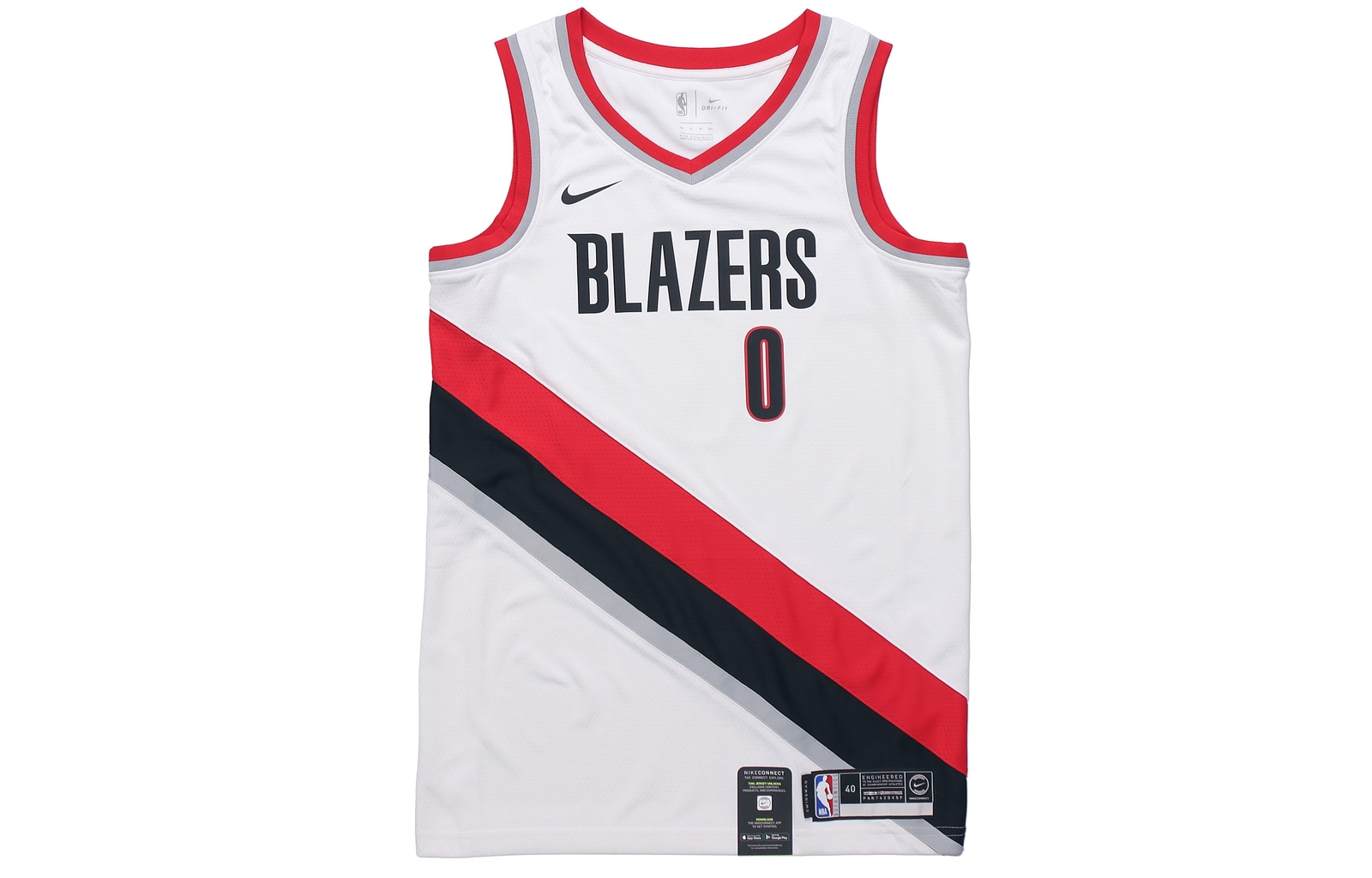Футболка Nike NBA, приталенная, для фанатов, Демиан Лиллард, Кроссовки Trail Blazers #0, ограниченное количество