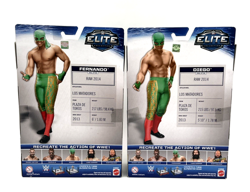 WWE Los Matadores Fernando Diego Elite Series 35 Set Primo Epico - Bild 6 von 16
