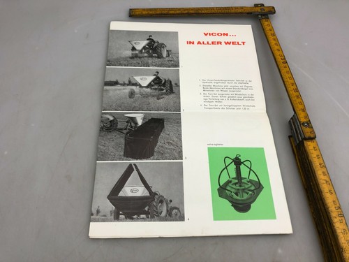 VICON Prospekt " Twin Set " Landmaschinen Alte Werbung Schlepper Oldtimer - Picture 3 of 3