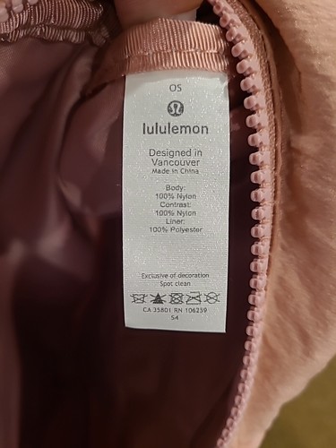 Lululemon On The Beat Belt Bag Rose Gold Dusty Pink Black Rare Fanny Pack Waist - Picture 10 of 12
