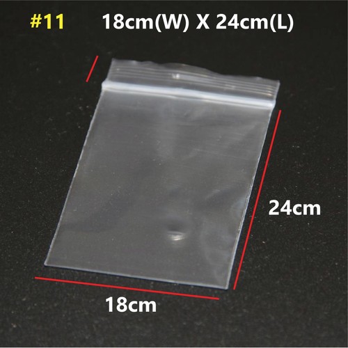 Resealable Zip Clear Plastic Bags 140 Microns double sided in bulk Free Shipping - Picture 25 of 45