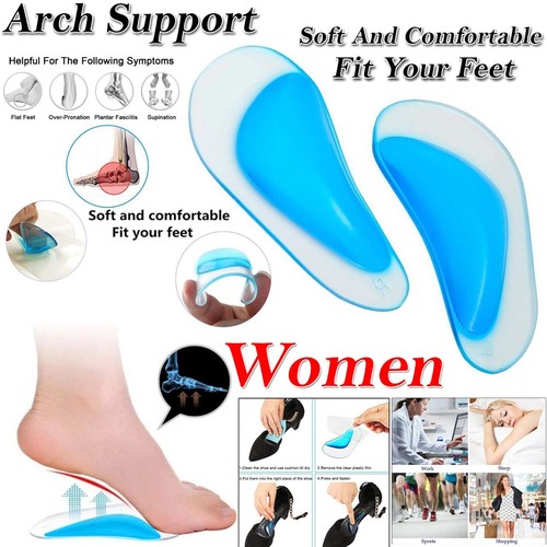 Orthotic Arch Support Insoles Flat Feet Foot Fallen Plantar Fasciitis Heel Pain - Picture 15 of 16