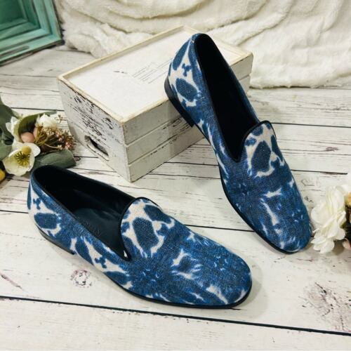 Giorgio Armani slip on smoking tie dye loafers fits size 9 women - Picture 3 of 8