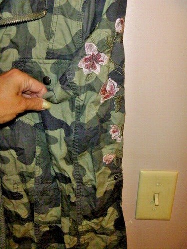JADE & ELFENBEIN BESTICKTE TARNJACKE GRÖSSE MEDIUM...   WOW!!! - Bild 5 von 5