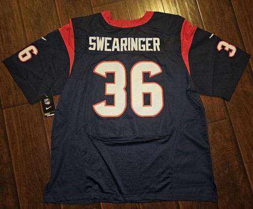 Houston Texans Blue #36 DJ Swearinger Jersey Size Men 44 Med M - Picture 3 of 10