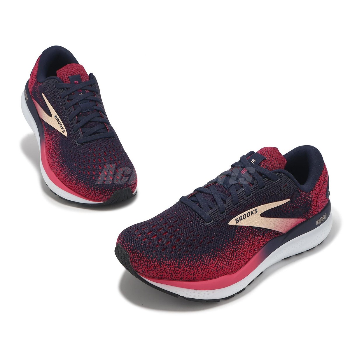 Brooks Ghost 16 2E Extra Wide Peacoat Raspberry Women