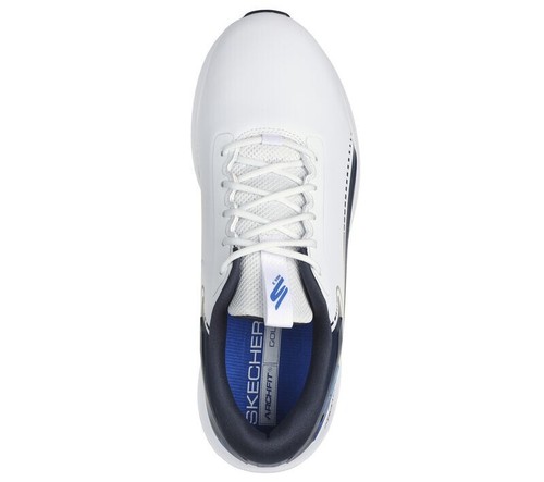 Skechers Mens Go Golf Shoes Max 3 Size 10 214080 White Blue #GE1722 - Picture 2 of 5