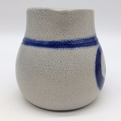 Jarra-botella de cerámica de gres jarra crema azul y gris - Imagen 2 de 10