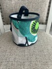 Thirty-One Round Utility Bin Collapsible Organizing Tote - Fabulous Floral