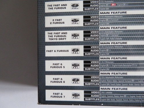 Fast & Furious 1-7 DVD, box is a bit scuffed - Picture 5 of 14