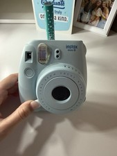 Fujifilm Instax Mini 8 Instant Film Camera Light Blue Built-in Flash