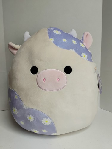 Squishmallows 16 Zoll Liesel die Blumenkuh - ultraweiches Plüschtier Frühling Neu mit Etikett