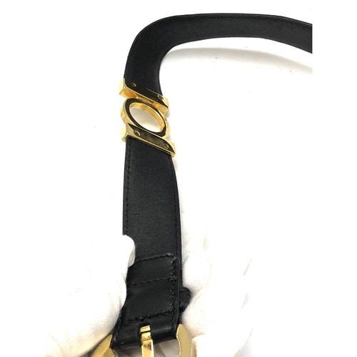 Salvatore Ferragamo West Belt Leather Gancini Gold Logo Bukle Black women - Picture 14 of 24