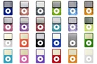 iPod Classic Video 5th Plastic Front Faceplate / Center Button - All Colors Sets
