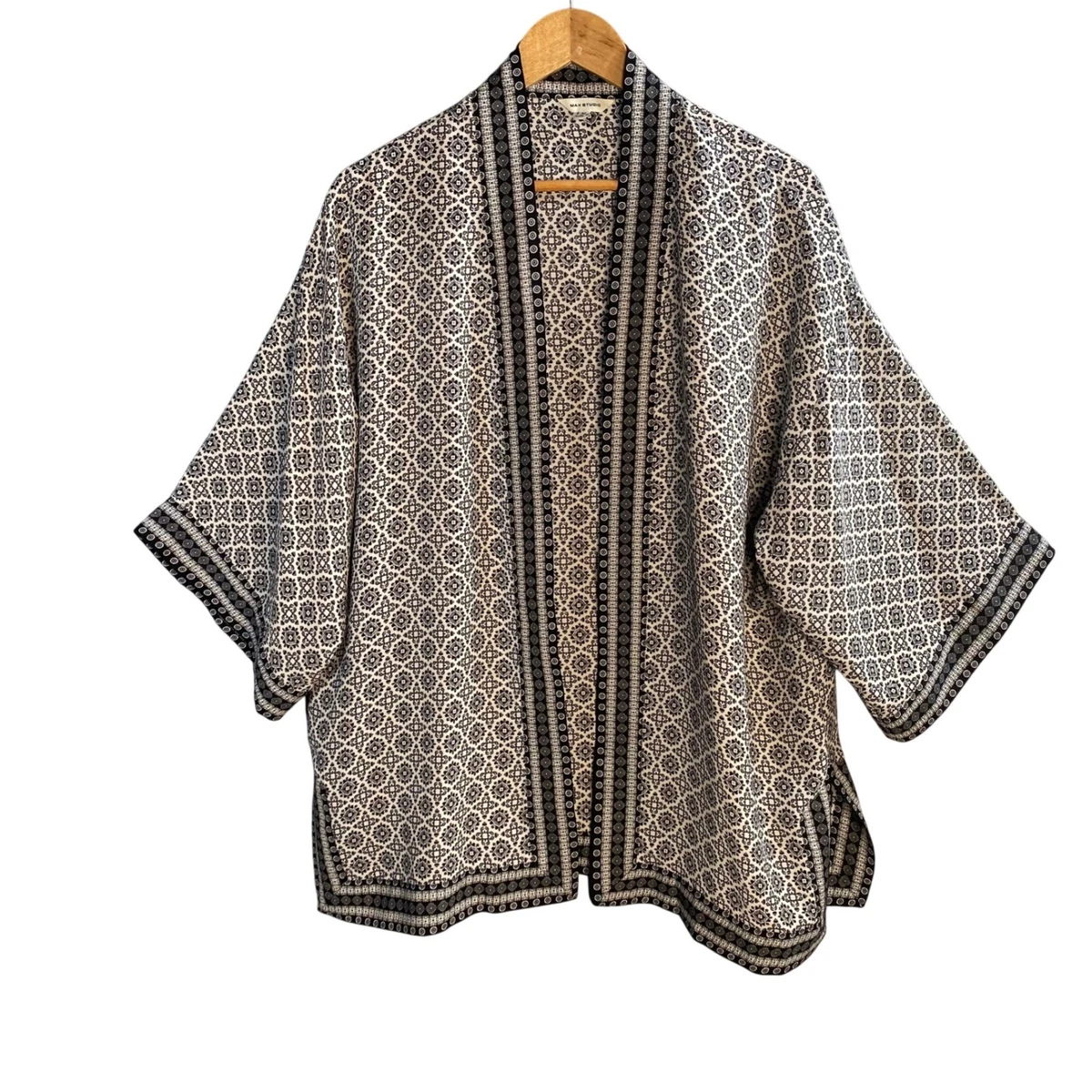Max Studio Women Blue 3/4 Sleeve Blouse 1X Plus Max Studio Women Blue 3/4 Sleeve Blouse 1X Plus