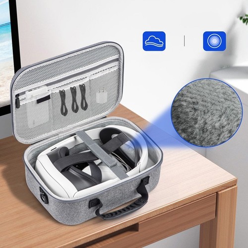 Sophisticated Gray Nylon Case for Organizing Your For Quest Accessories - Picture 10 of 12