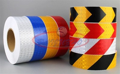Types Night Reflective Safety Warning Conspicuity Tape Strip Sticker 2''X32' 10M 
