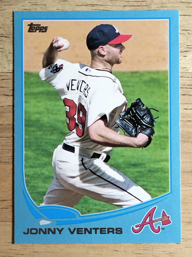 Topps Wal-Mart Blue Border #201 2013 Jonny Venters - Imagen 1 de 2