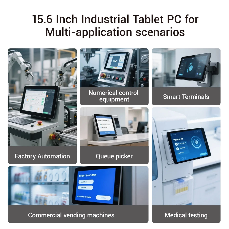 15,6 Zoll All-in-One PC Android 12, 4GB+64GB 1920×1080 IPS Touch Screen Panel-PC - Bild 2 von 4