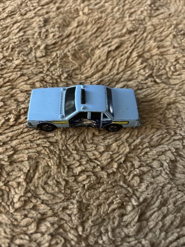 Vintage 1983 Hot Wheels Crack-Ups State Police Car Crash Patrol blau