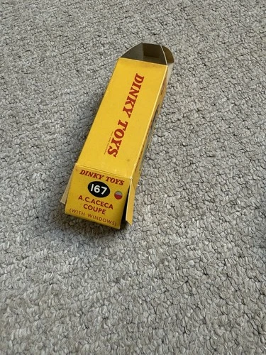 Vintage Dinky Toys Original Complete Empty Box 167 AC Aceca NICE