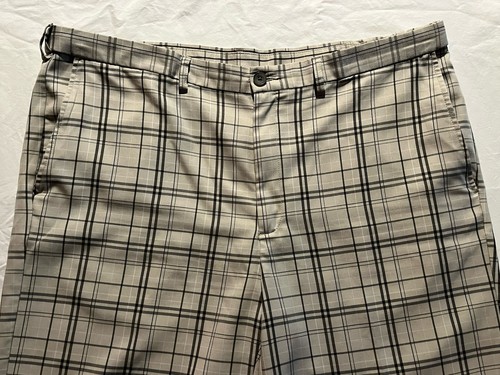 Haggar Men’s Size 42 Tan Plaid Shorts Walking Shorts 42X10 - Picture 3 of 7