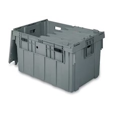 Buckhorn As3424201201000 Attached Lid Container, 45.63 Gal Volume Cap., 34 In