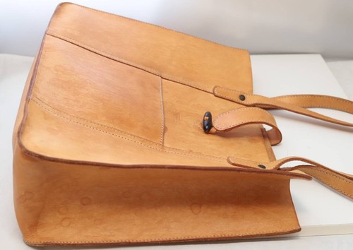 Full Leather, Exquisite, Large, Bree, All-Naked Shoulder Tote Bag, Tanned Handba - Picture 3 of 9