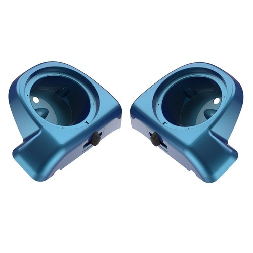 Daytona Blue Pearl Lower Vented Fairings for 14+ Harley Street Road Glide FLHR - Picture 9 of 19