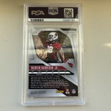 2024 Panini Prizm Marvin Harrison Jr. RC Green Scope Prizm /75 PSA 9 Cardinals
