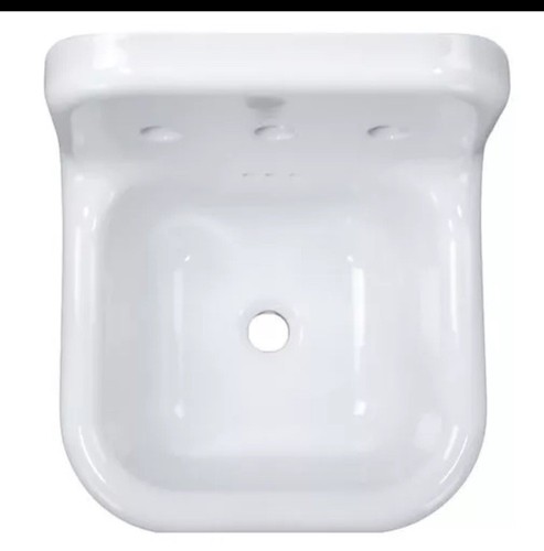 Nantucket Sinks NS-VC16-WW-CPFCT 16.5" Fireclay Bath Sink w/ Chrome Faucet - Picture 4 of 12