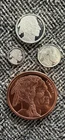 Lot of 3 Buffalo Silver Rounds 1/4 & 1/10 oz And 1 Gram .999 Fine & 1 oz Copper