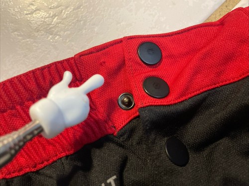NIKE Dri Fit Air Jordan 11 Tear Away Basketball Pants Black Red AH1551 Men’s XL - Picture 13 of 19