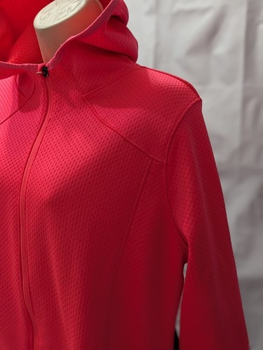Chaqueta con Capucha AVIA Para Mujer Talla S Rosa Forrada de Vellón Cremallera Completa - Imagen 5 de 15