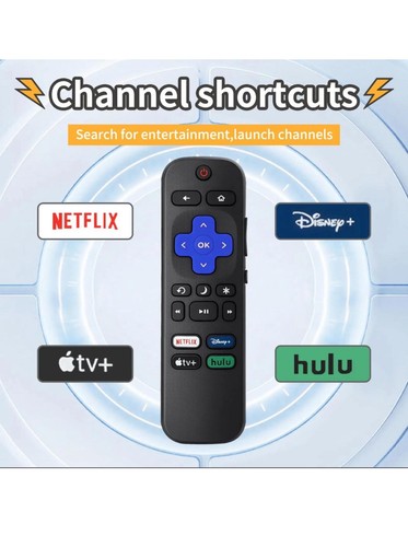 (Pack de 3) Mando a distancia compatible con todos los televisores Roku.  - Imagen 4 de 5