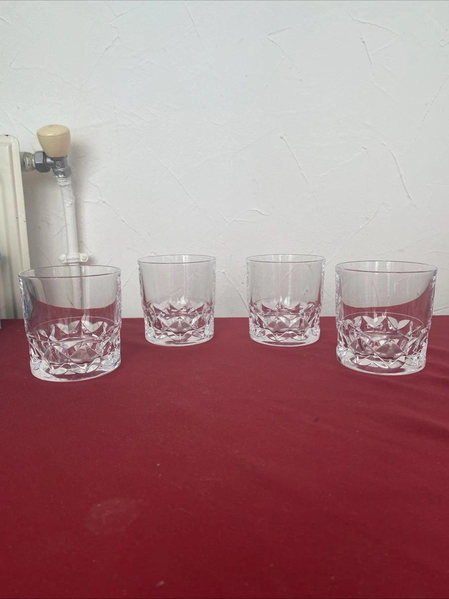 Lot 6 Verres à Whisky Cristal D'Arques – Modèle Matignon – Hauteur 9 Cm – État Correct
