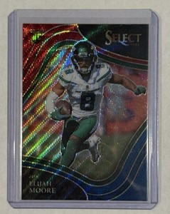 2021 Panini Select Elijah Moore Field Level Tri-Color 8/75 #356