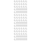  3 PCS Glass Wardrobe Accessories Mirror Fixing Kit Cabinet Window Clips