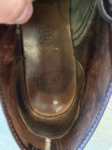 USA Made RED WING Heritage 3141 Work Chukka Boots In Briar Oil Slick Mens 10.5 D - Picture 8 of 9