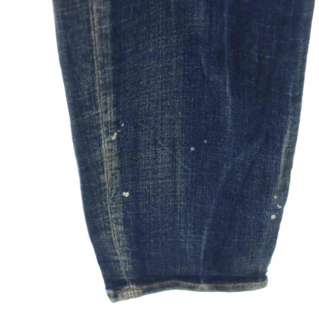 DSQUARED DSQUARED2 165 68A Indigo Blue Button Fly Paint Damaged S74KB1327 Used 1 image 4
