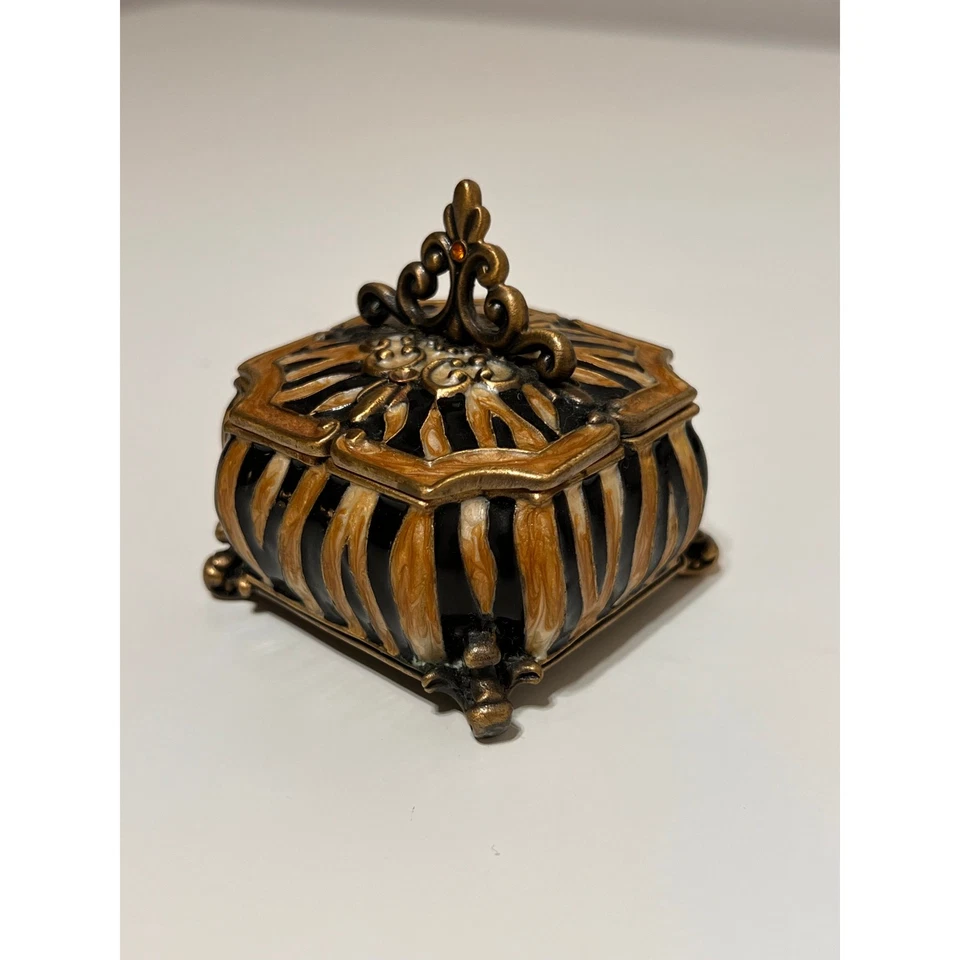 Miniature Nordstrom Hinged Keepsake Box - Image 2 of 4