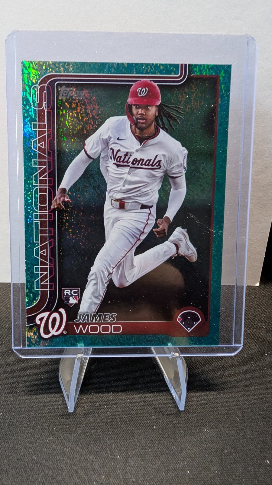 2025 Topps Series 1 - James Wood #181 Green HoloFoil (RC)