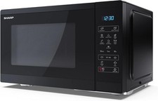 SHARP YC-MS252AU-B Digital Microwave Oven ECO Mode & LED Light 25L 900W Black