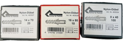 1 Kg allfa Fischer Dübel Sonderposten in Größen 5 6 8 10 12 14 16 Mix - Bild 6 von 6