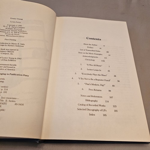 Twayne's Music Series: Lester Young by Lewis Porter (1985, Hardcover) - Imagen 14 de 24