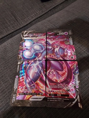 New ListingPokemon Mewtwo V-UNION [Set of 4] Sword & Shield Promo Cards 159