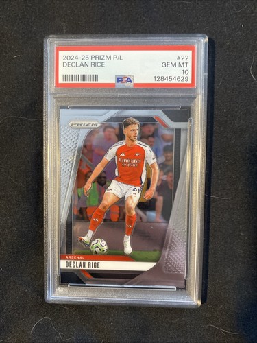 Declan Rice 2024-25 Panini Prizm Premier League #22 PSA 10 - Picture 1 of 2