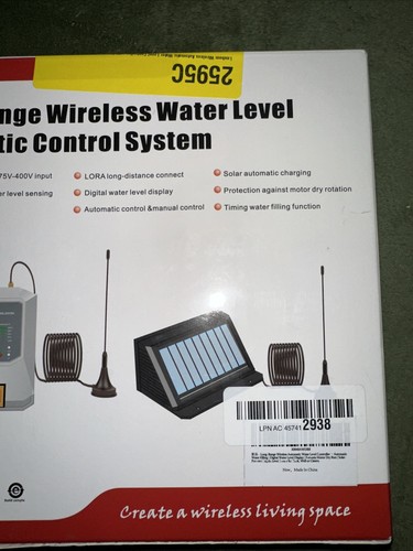Luubom Wireless Automatic Water Level Controller Led Display Solar Panel - Picture 5 of 5