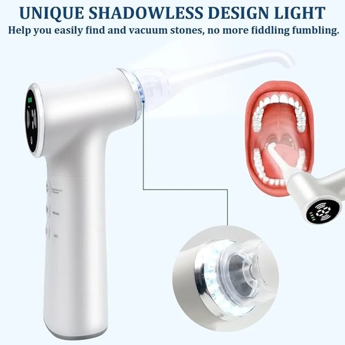 Tonsil Stone Vacuum System Removal Kit with LED Light Type-C Charging - Picture 2 of 5